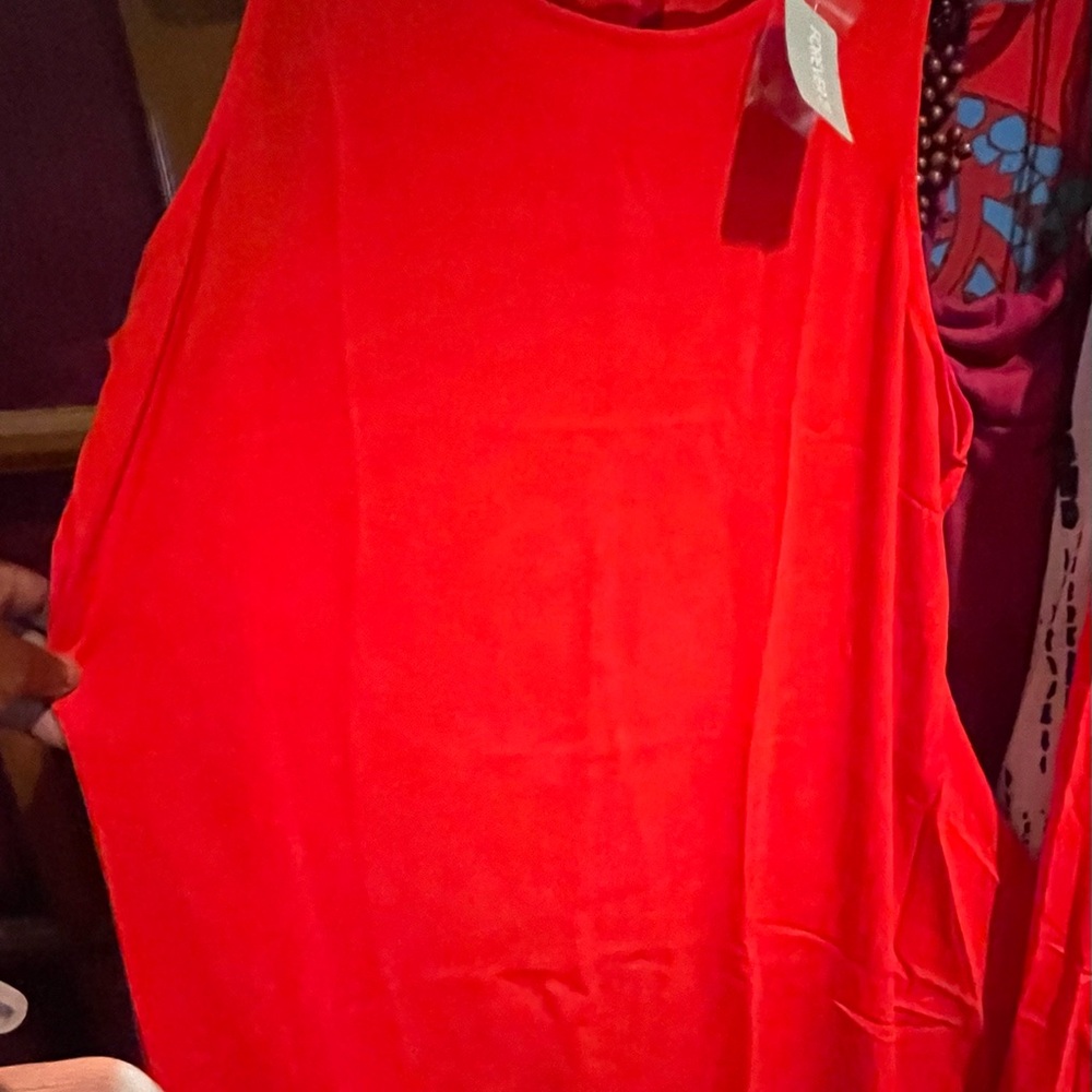 Forever 21 Red Sleeveless Women's Dress NWT